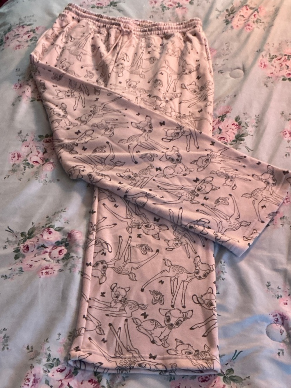Disney Pink Bambi Print Track Pants